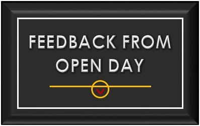 Feedback from Open Day